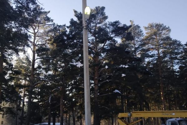 Восстановлено освещение пешеходных зон к базе «Моржей Синары»